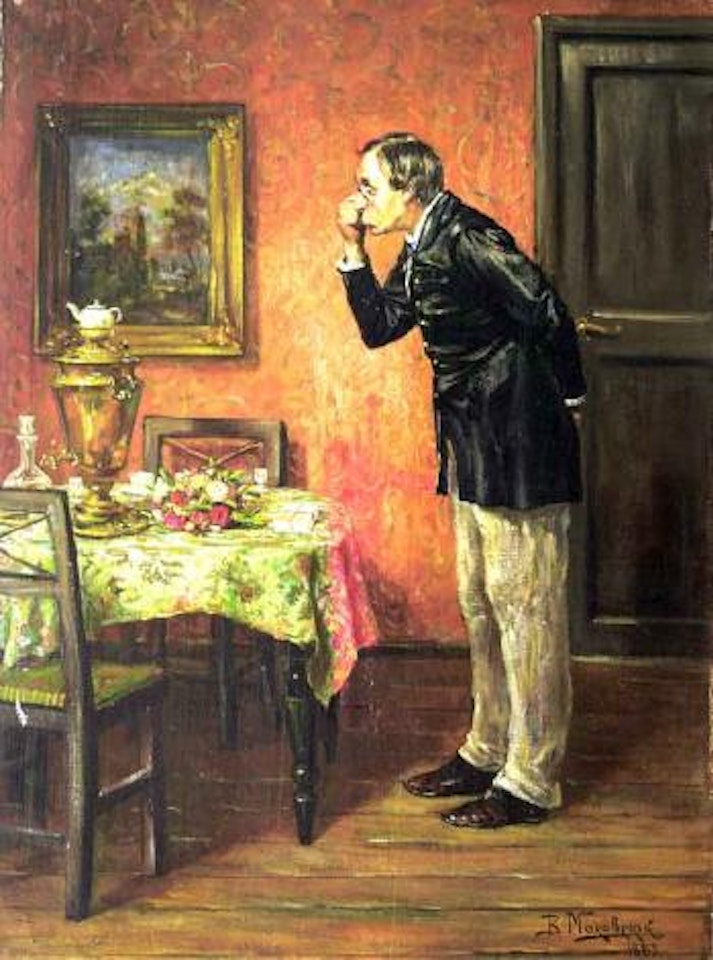 L'heure du the by Vladimir Makovsky