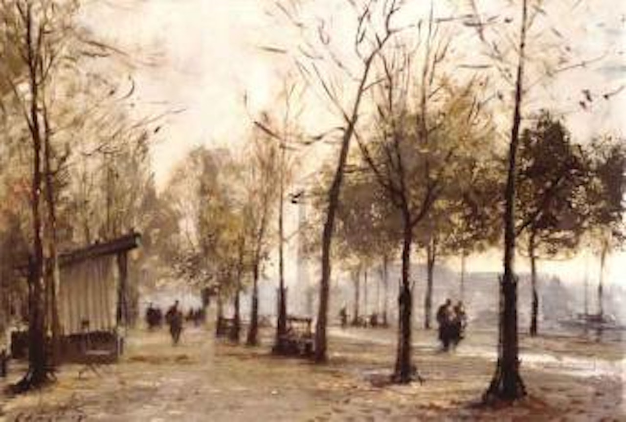 November in the Champs Elysees, Paris by Edward Seago