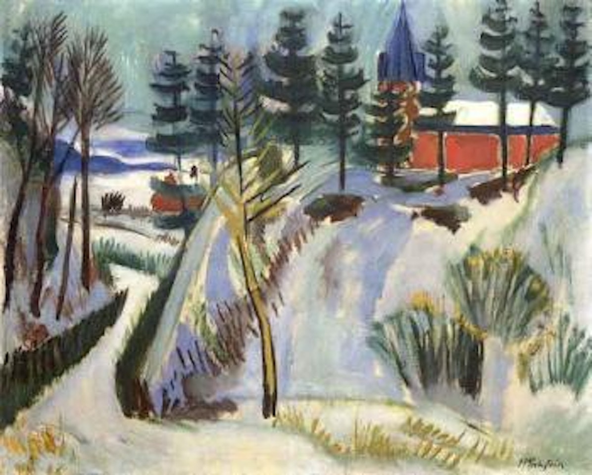 Glen in winter by Max Pechstein