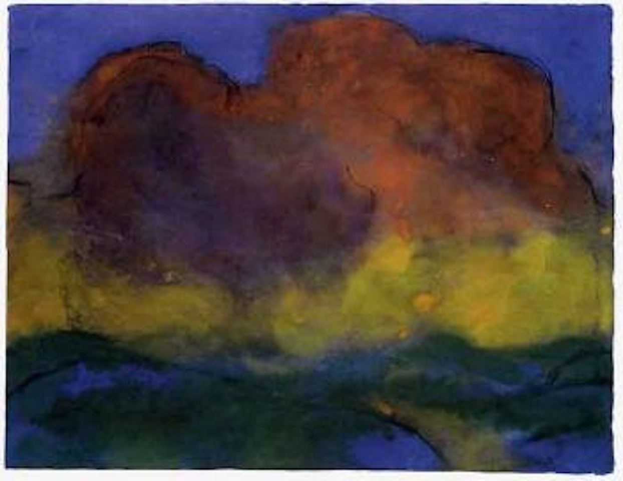 Clouded landscape by Emil Nolde