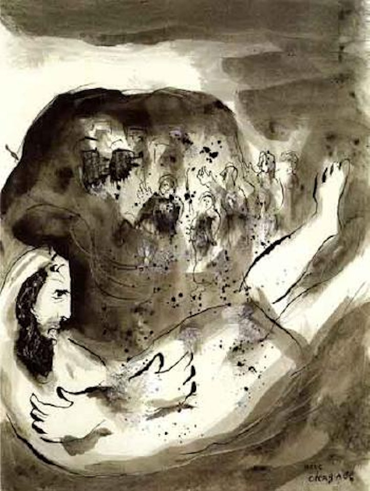 Prophetie d'Abdias - Prophecy of Obadiha by Marc Chagall