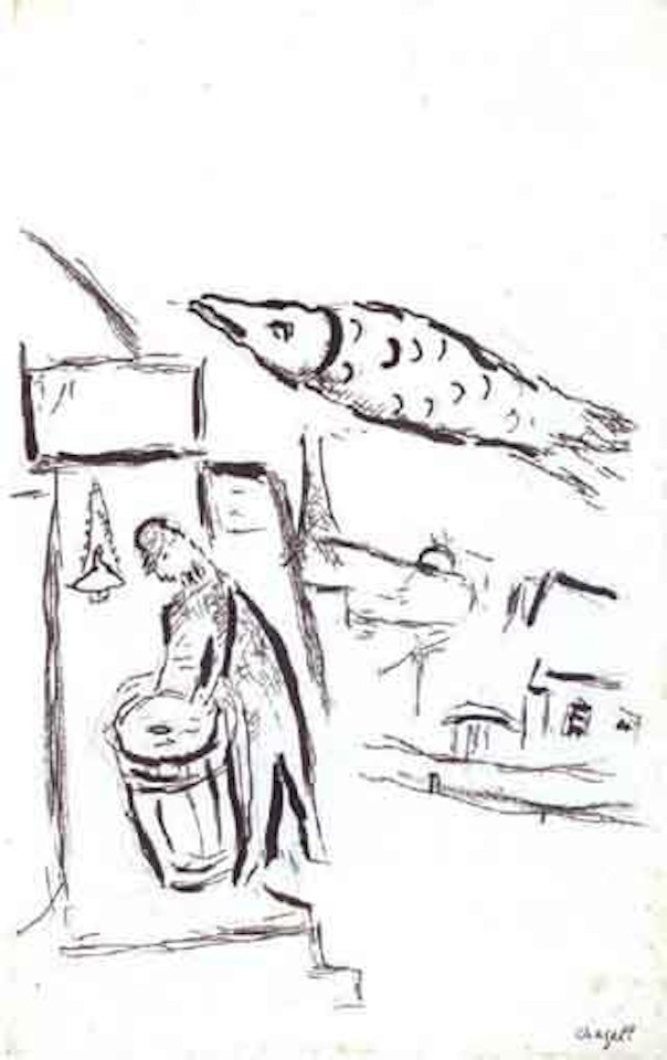 Village scene by Marc Chagall