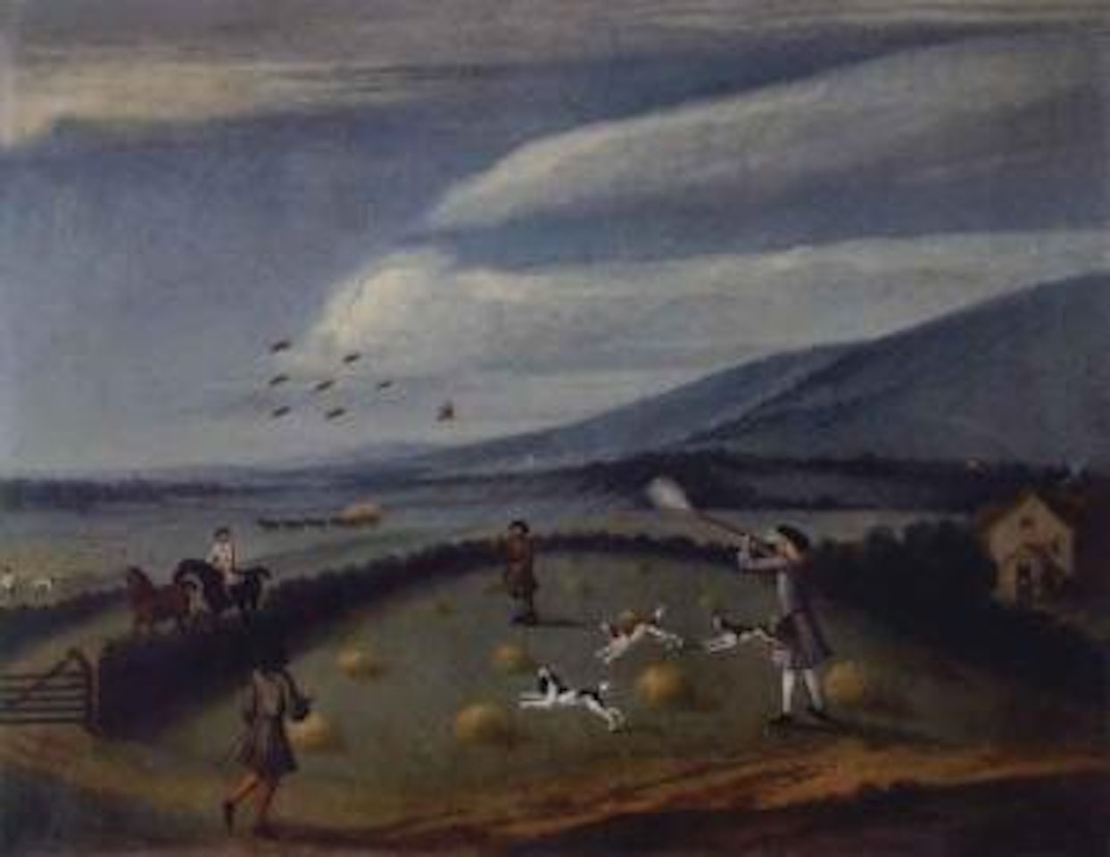 Duck shooting. Fox hunting by John Wootton