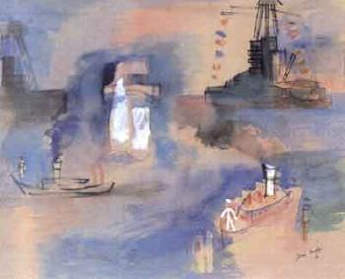 Remorqueurs et voiliers by Jean Dufy