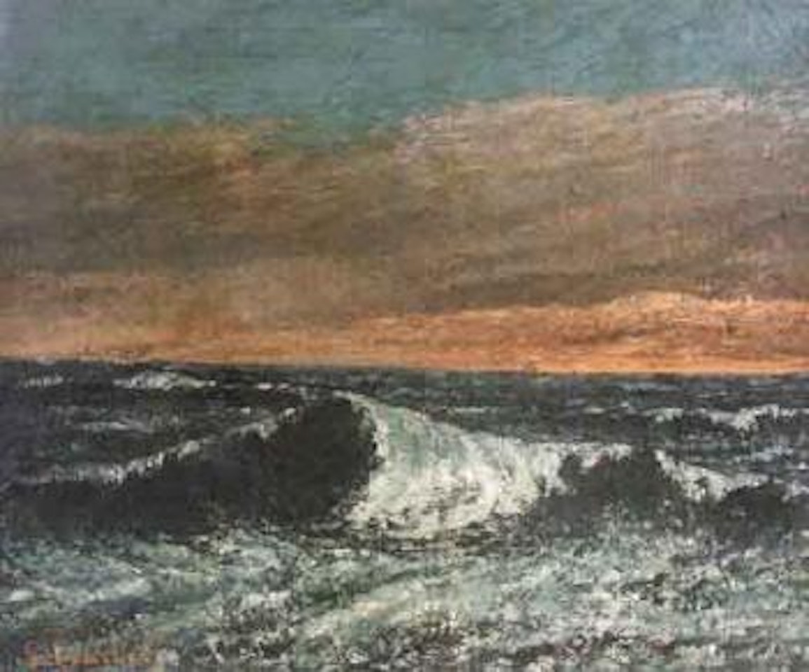 Une vague by Gustave Courbet