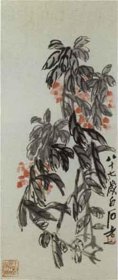Garden balsam by Qi Baishi