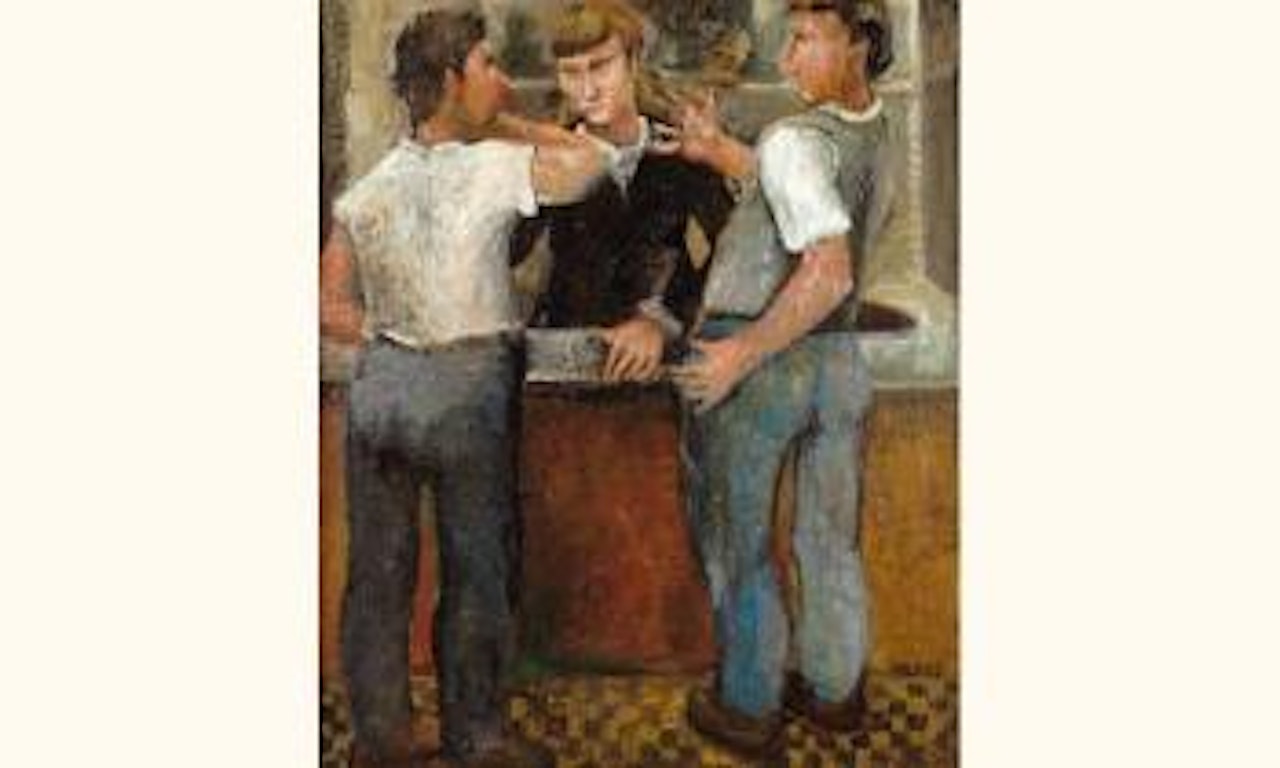 Le bar by Paul Rebeyrolle