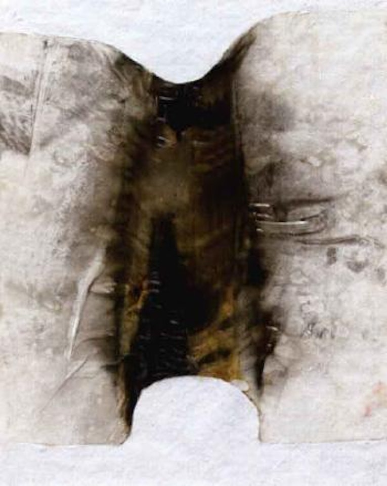 White plastic by Alberto Burri