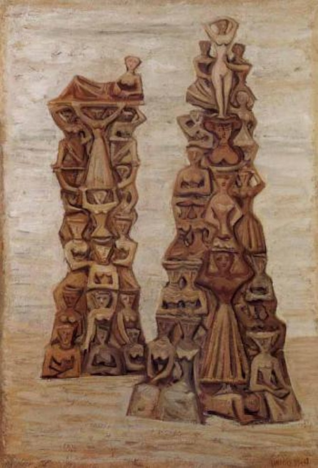 Two monuments by Massimo Campigli