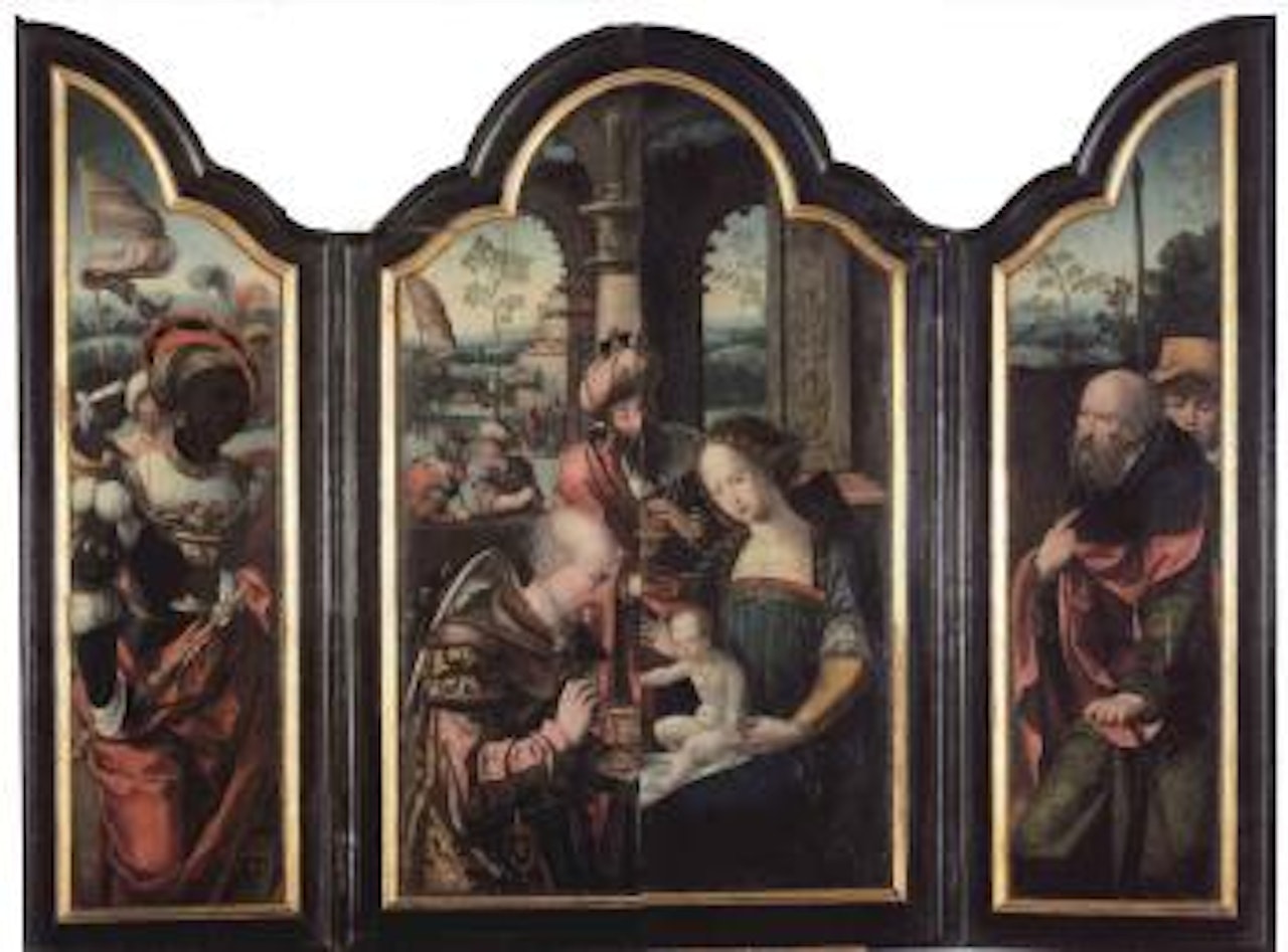 L'adoration des mages by Attributed to Pieter Coecke van Aelst I