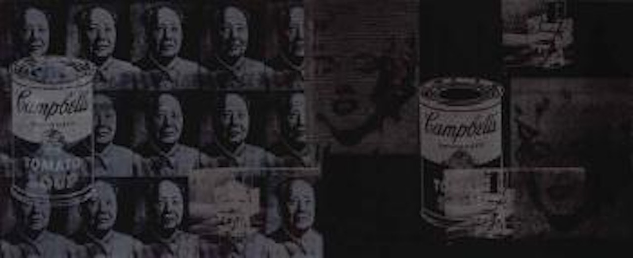 Black on black retrospective by Andy Warhol