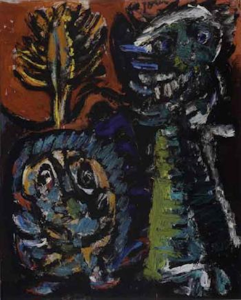Two Aganakker - fantasy figures by Asger Jorn
