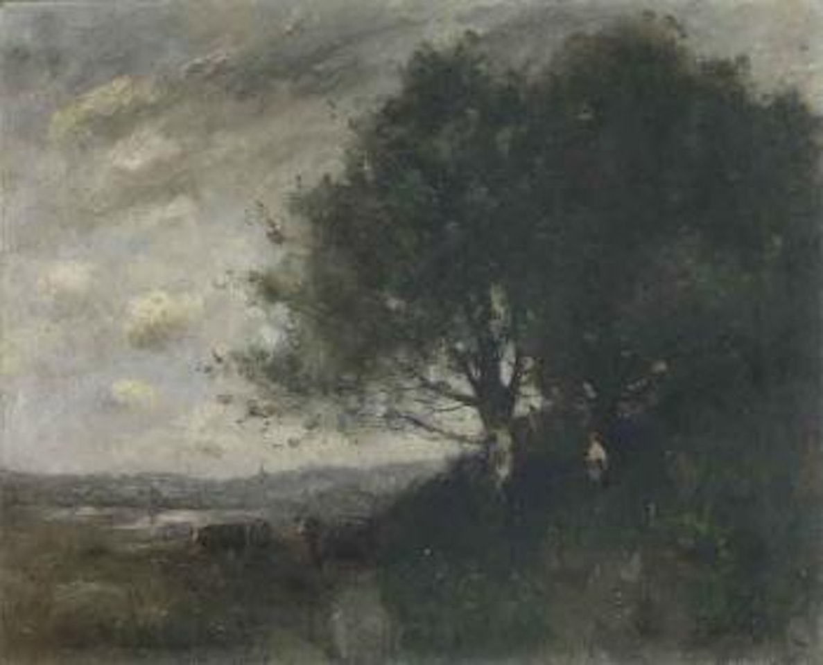 Vaches dans un paysage by Paul Désiré Trouillebert