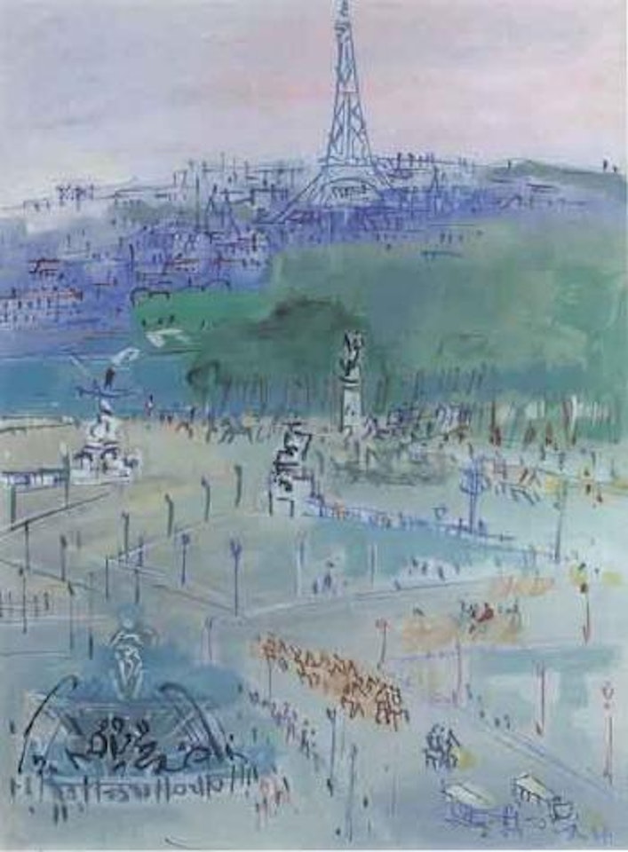 Vue sur la tour Eiffel by Jean Dufy