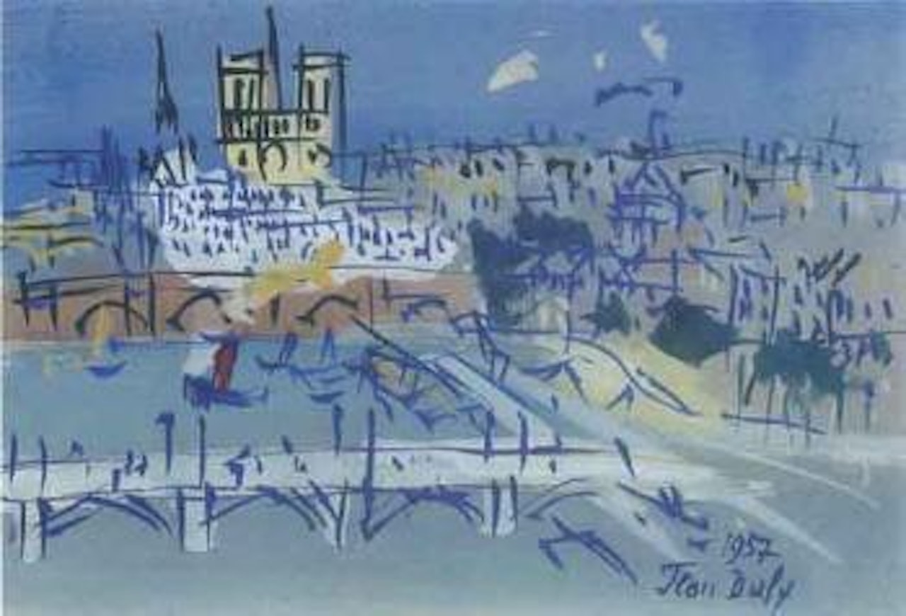 Paris, la Seine et Notre-Dame by Jean Dufy