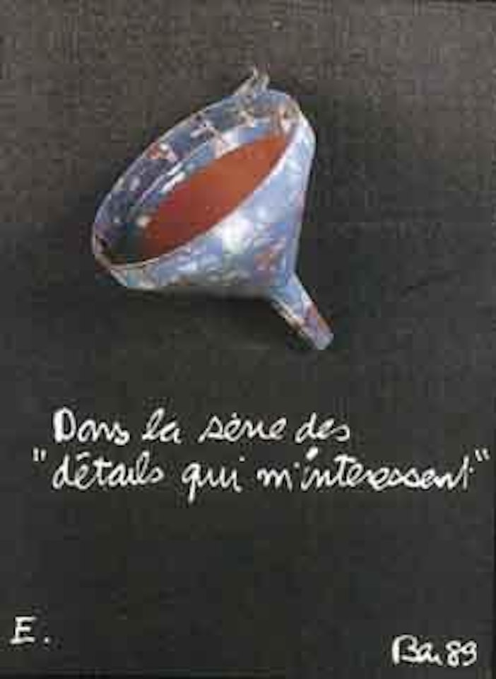 Dans la serie des details qui m'interessent by Ben Vautier