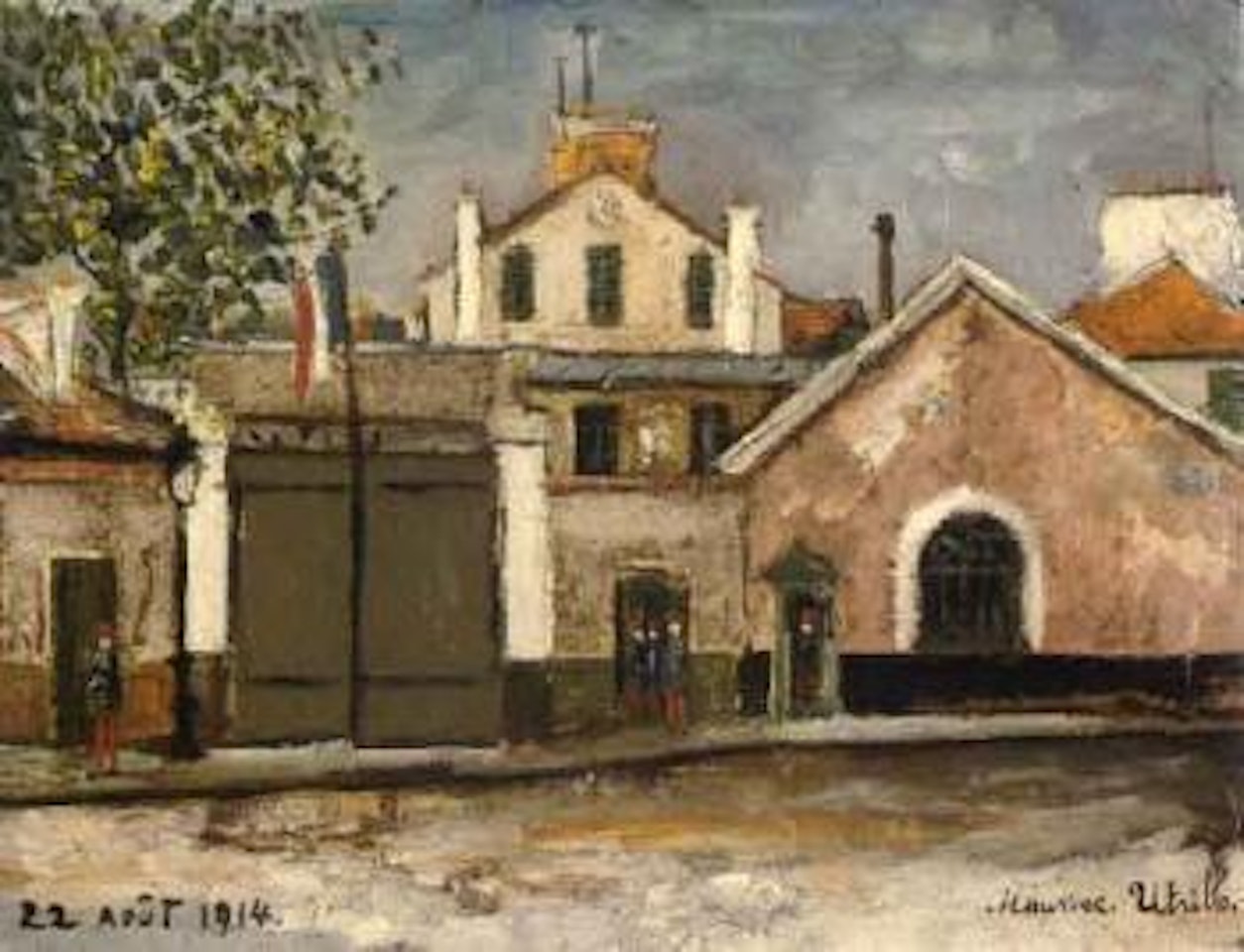 L'Hopital Broca, Paris by Maurice Utrillo