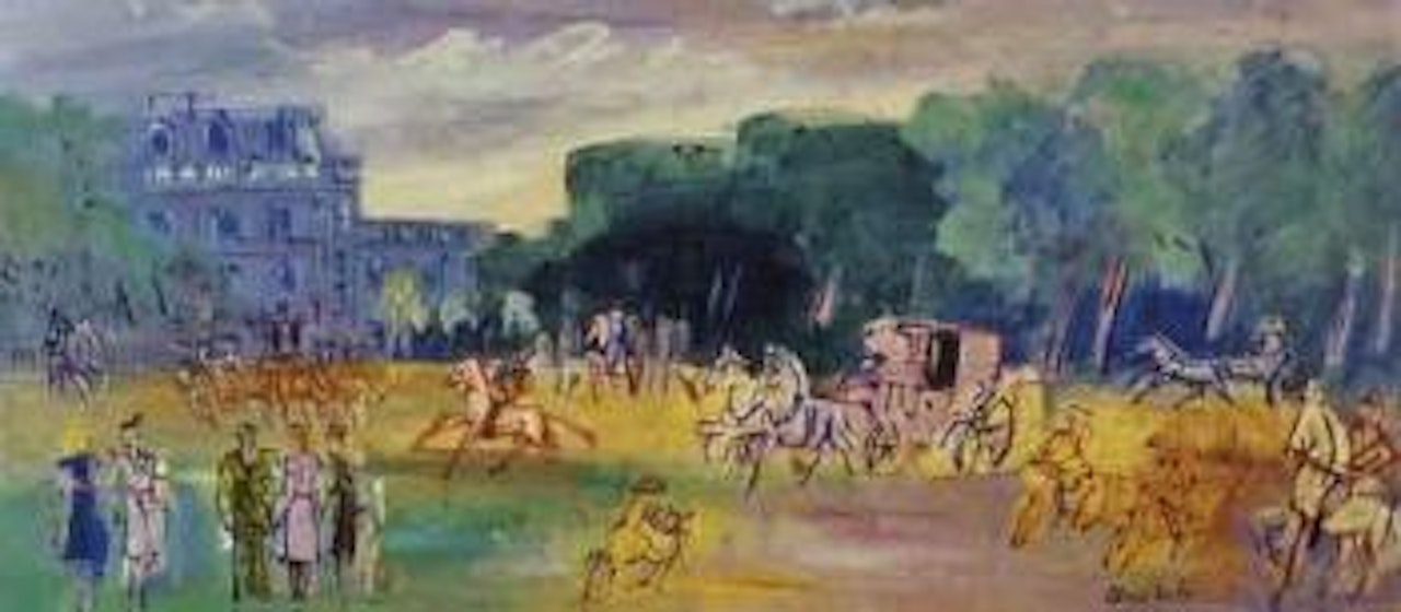 Promenade au Bois de Boulogne by Jean Dufy
