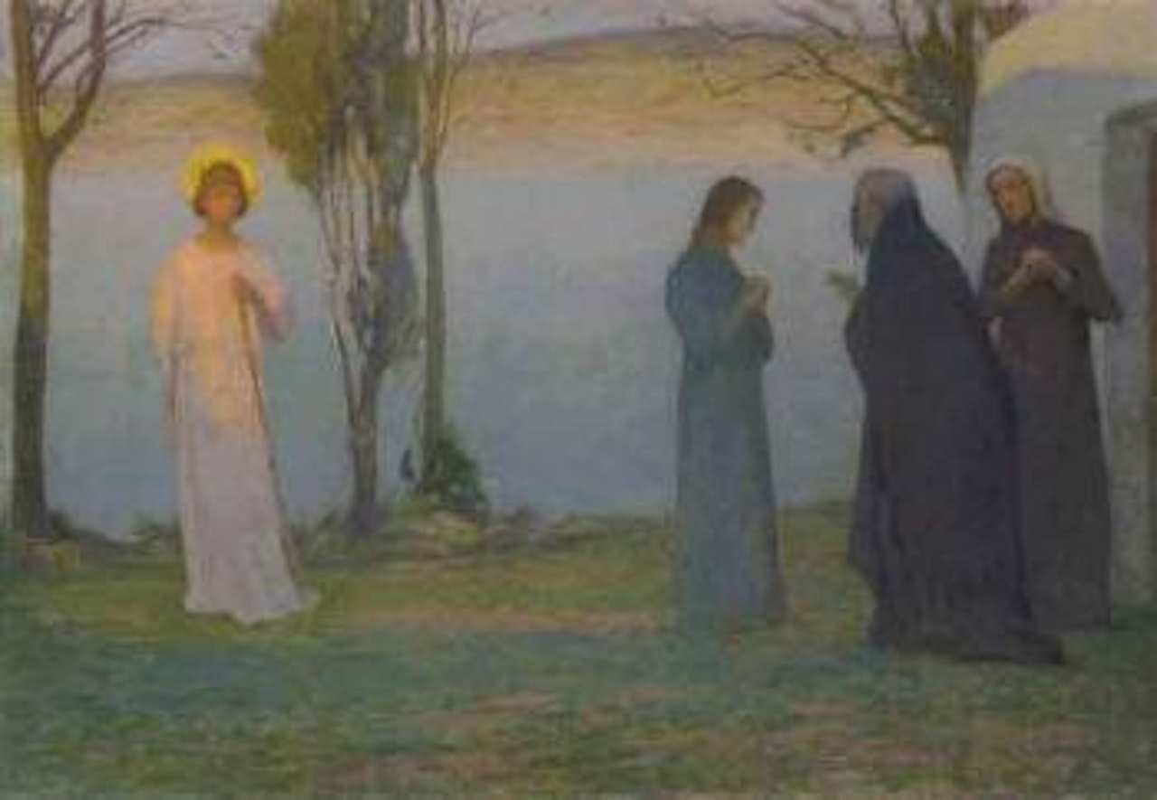 Le depart de Tobie by Henri Le Sidaner