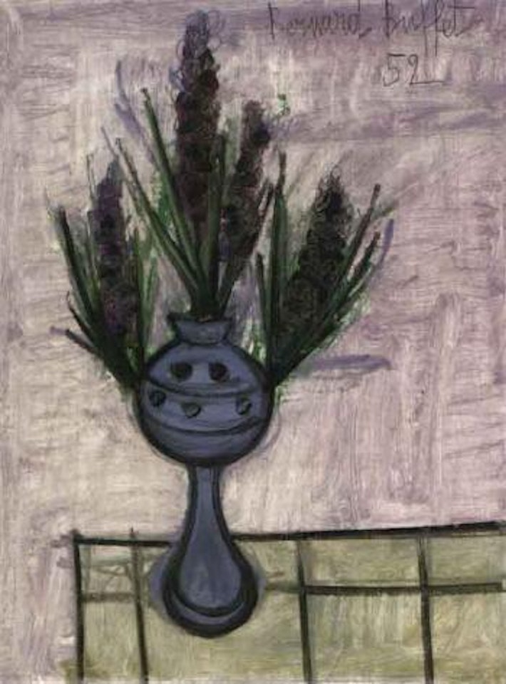 Trois jacinthes dans un vase by Bernard Buffet