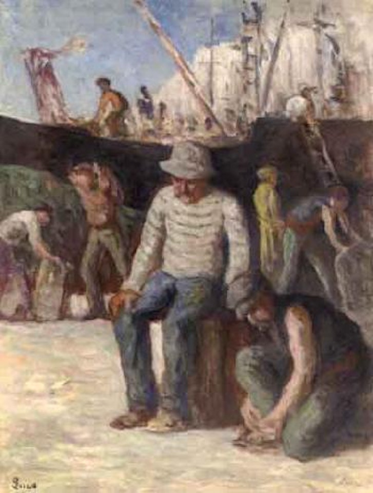 Les ouvriers by Maximilien Luce