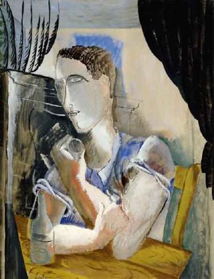 Man drinking by Ossip Zadkine