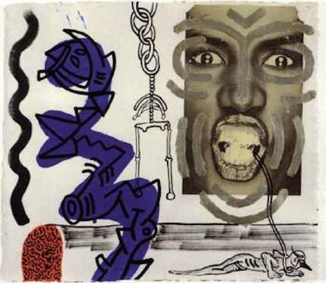 Portrait of Grace Jones by Keith Haring