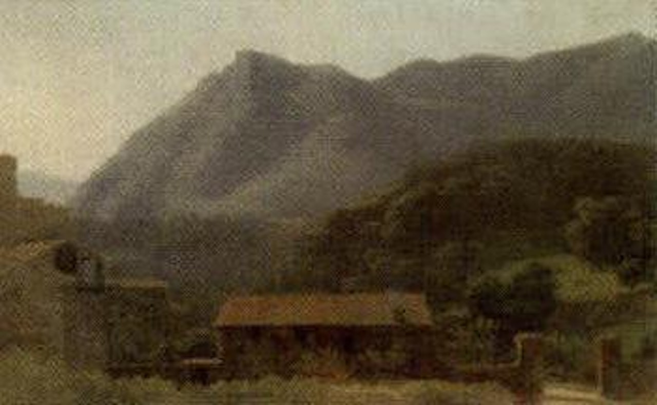A Mediterranean farmstead by French School