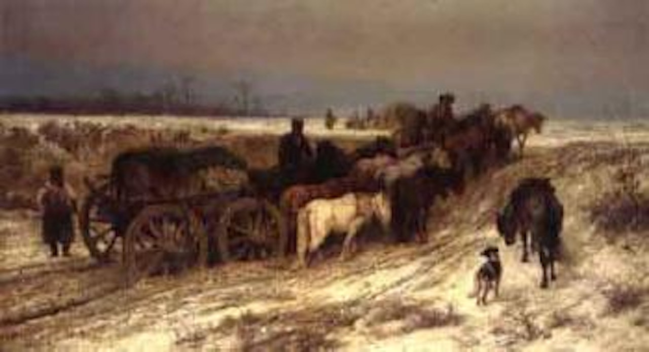 Chase of the cossacks by Adolf Schreyer