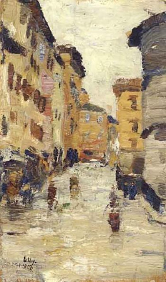 Street scene, Berlin by Lesser Ury