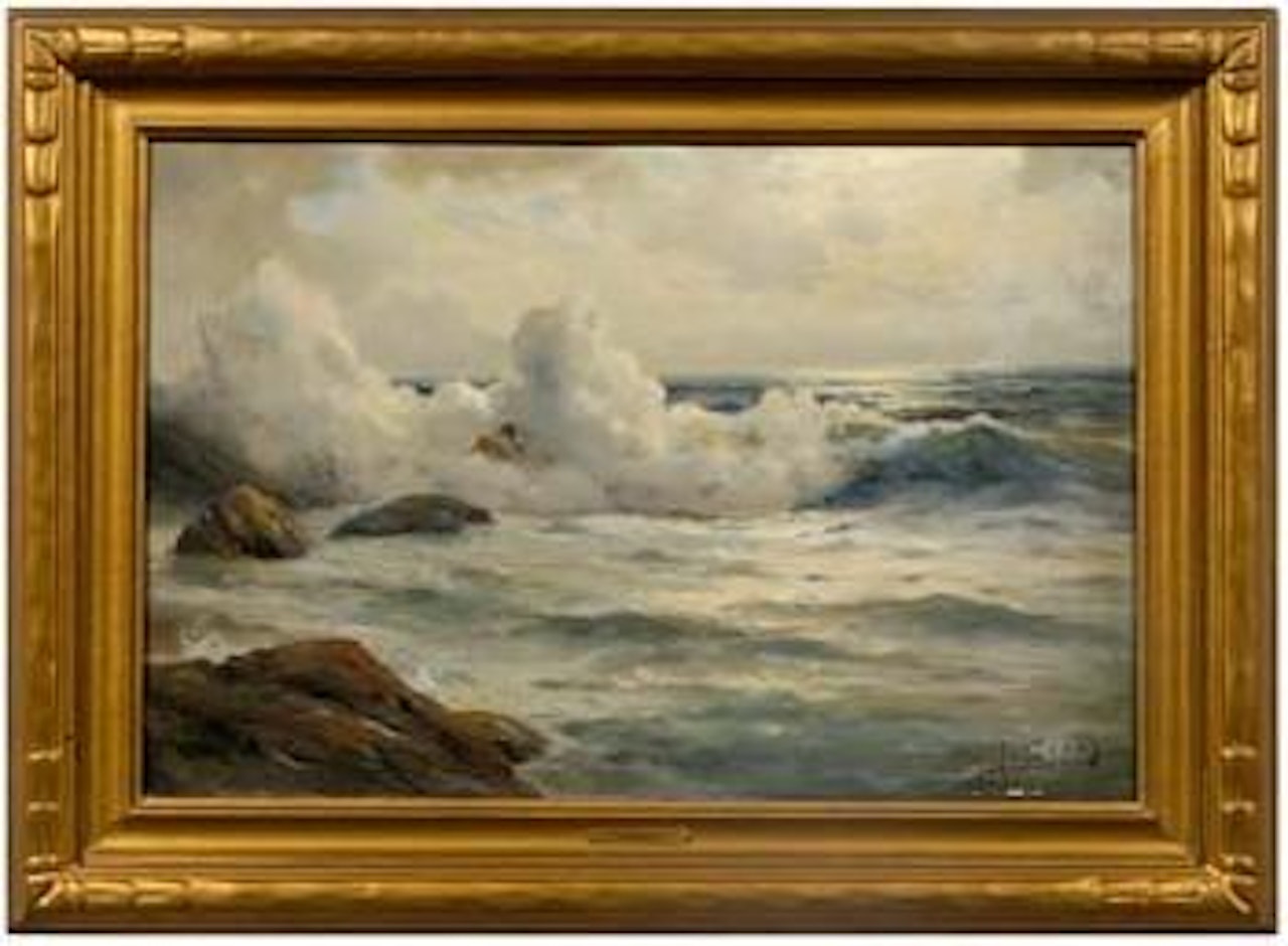 Rocky coastal scene by Angel Espoy
