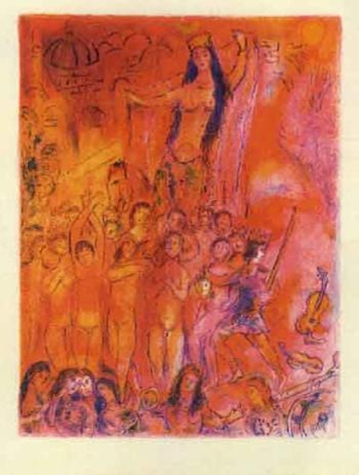 They were in forty pairs, thus numbering fourscore by Marc Chagall