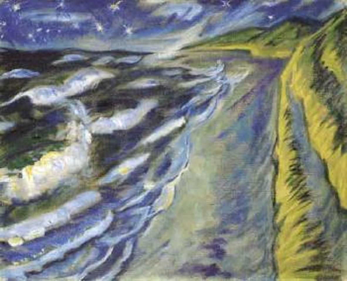 Evening by the sea by Max Pechstein