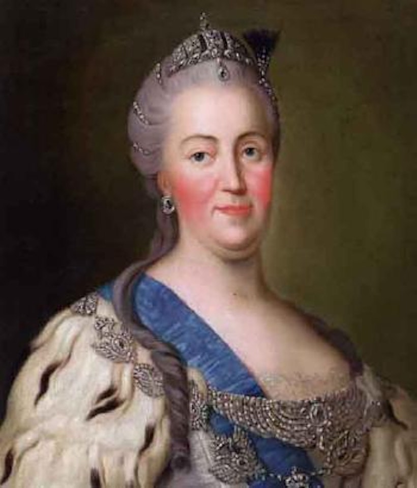 Portrait of Csarin Katharina II by Russian School