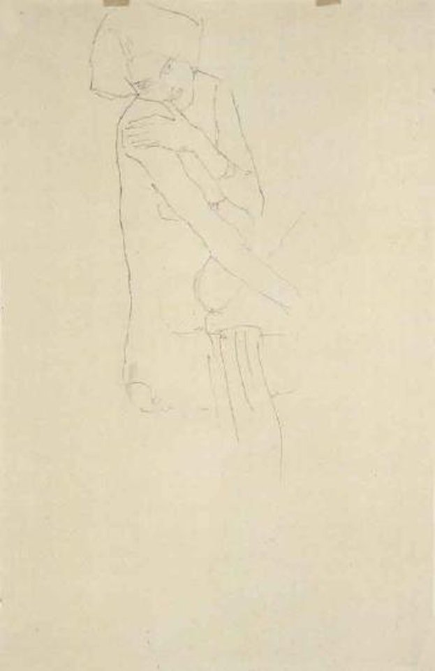 Seated nude by Gustav Klimt