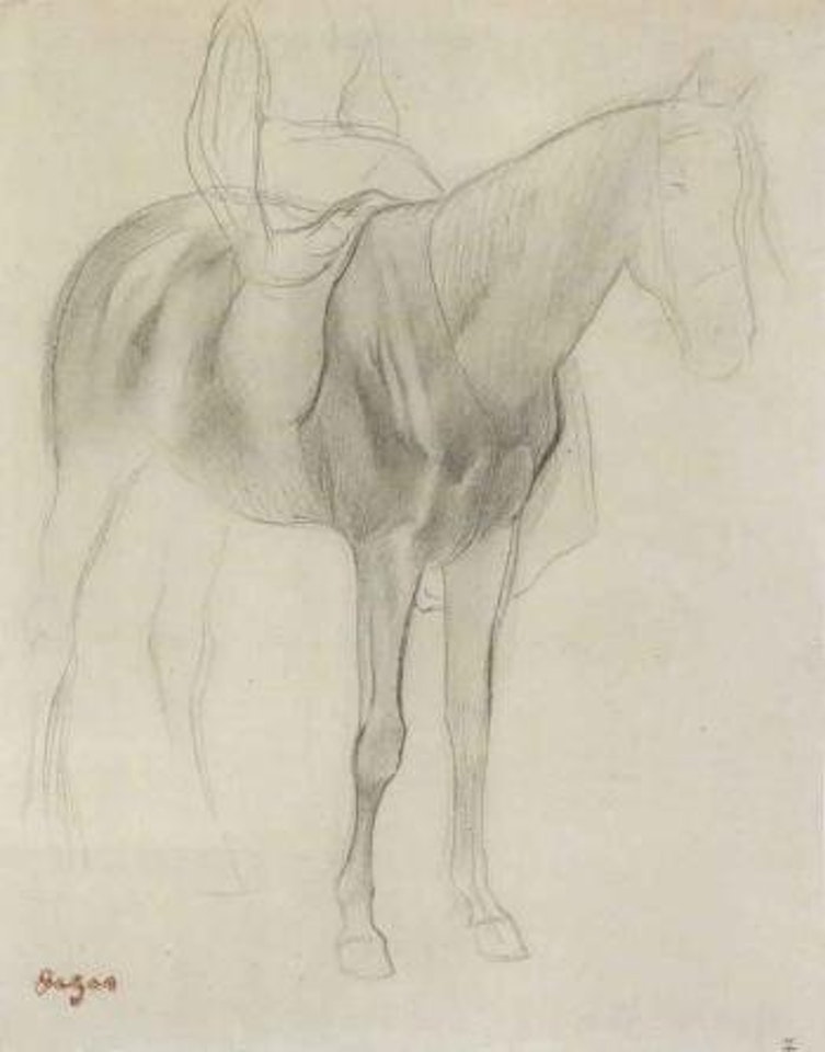 Cheval monte par une amazone by Edgar Degas