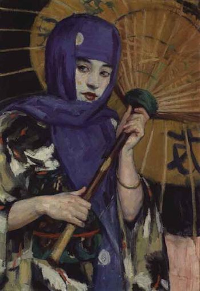 Portrait of Japanese woman by Edward Cucuel