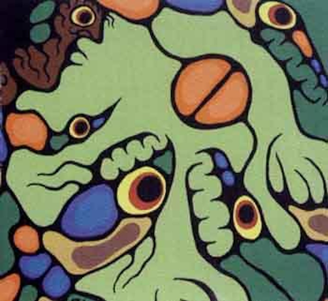 Arrangement in green by Norval Morrisseau