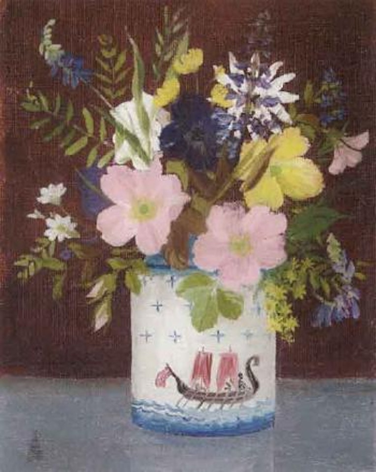 Flowers from our hedgerow in July by Helen Bradley