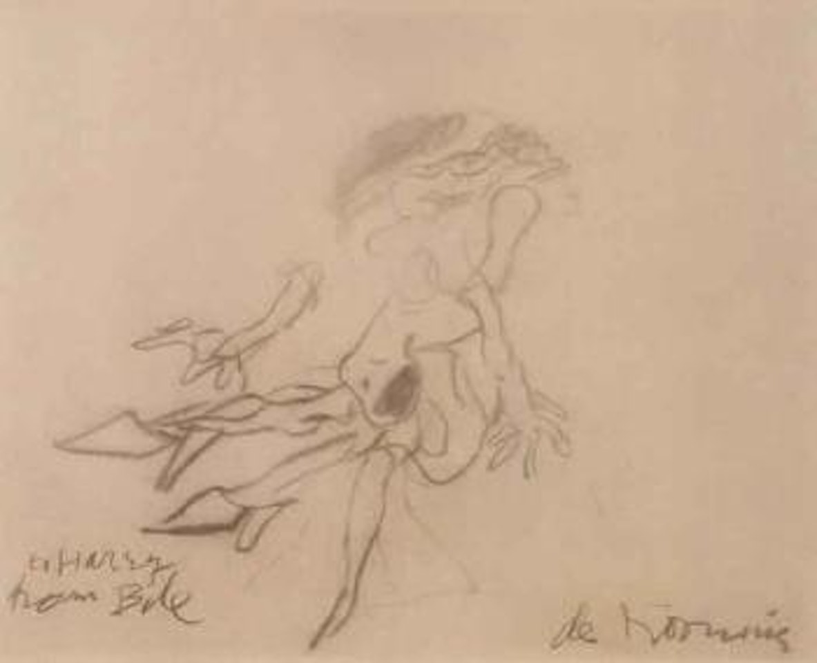 Untitled - turtle lady by Willem de Kooning