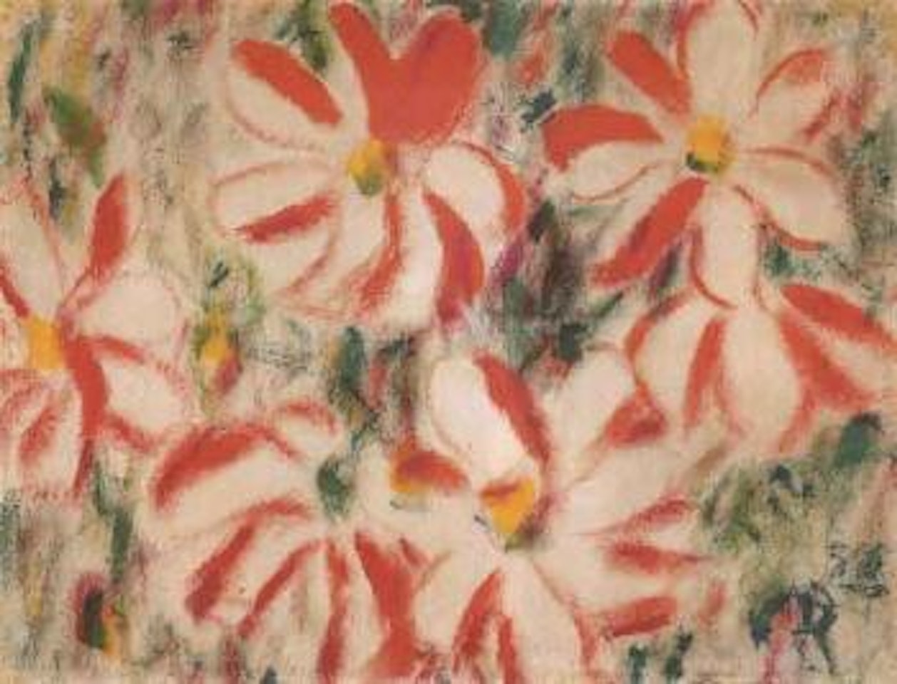 Red flowers by Christian Rohlfs
