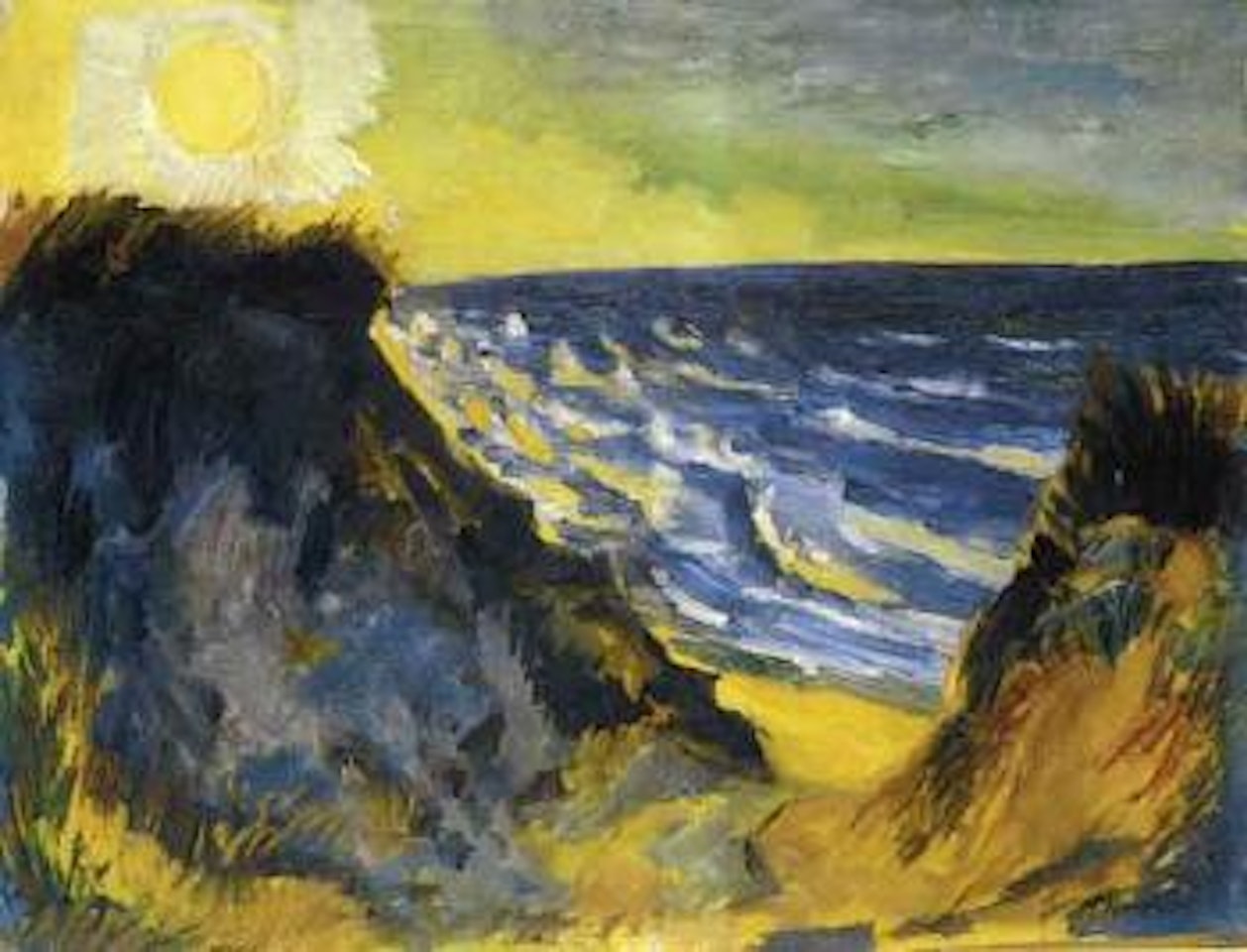 Coastal landscape by Max Pechstein