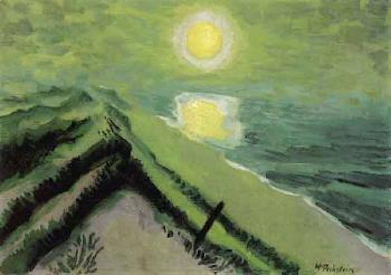 Coastal landscape by Max Pechstein
