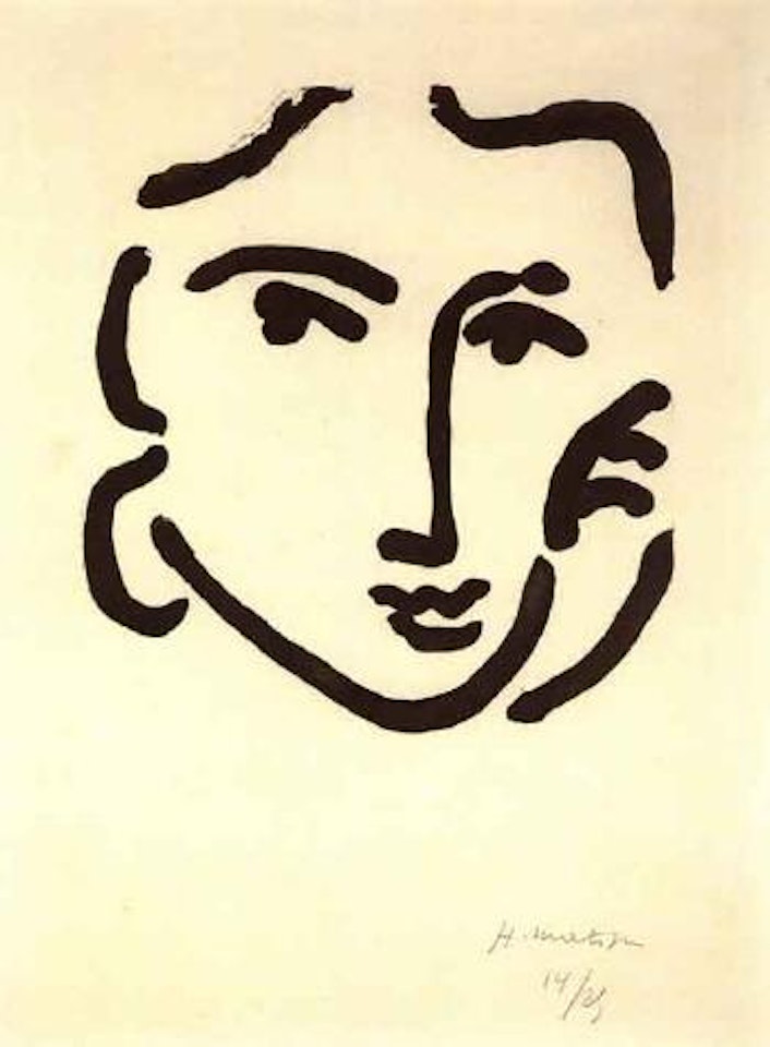 Nadia au regard serieux by Henri Matisse