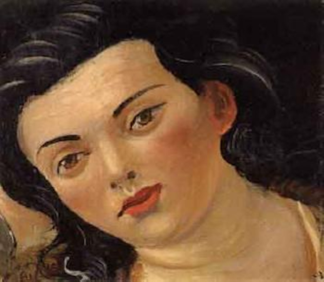 Portrait of a female head by Andre Derain