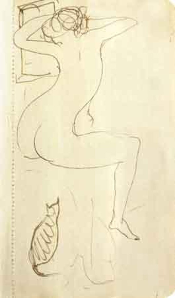 Nu avec chat by Pablo Picasso