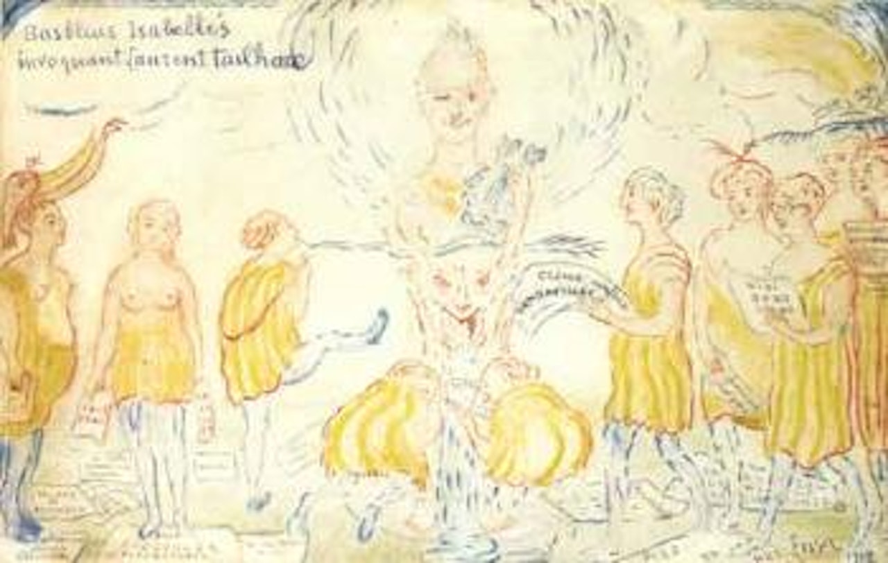 Basbleus Isabelles invoquant Laurent Tailhade by James Ensor