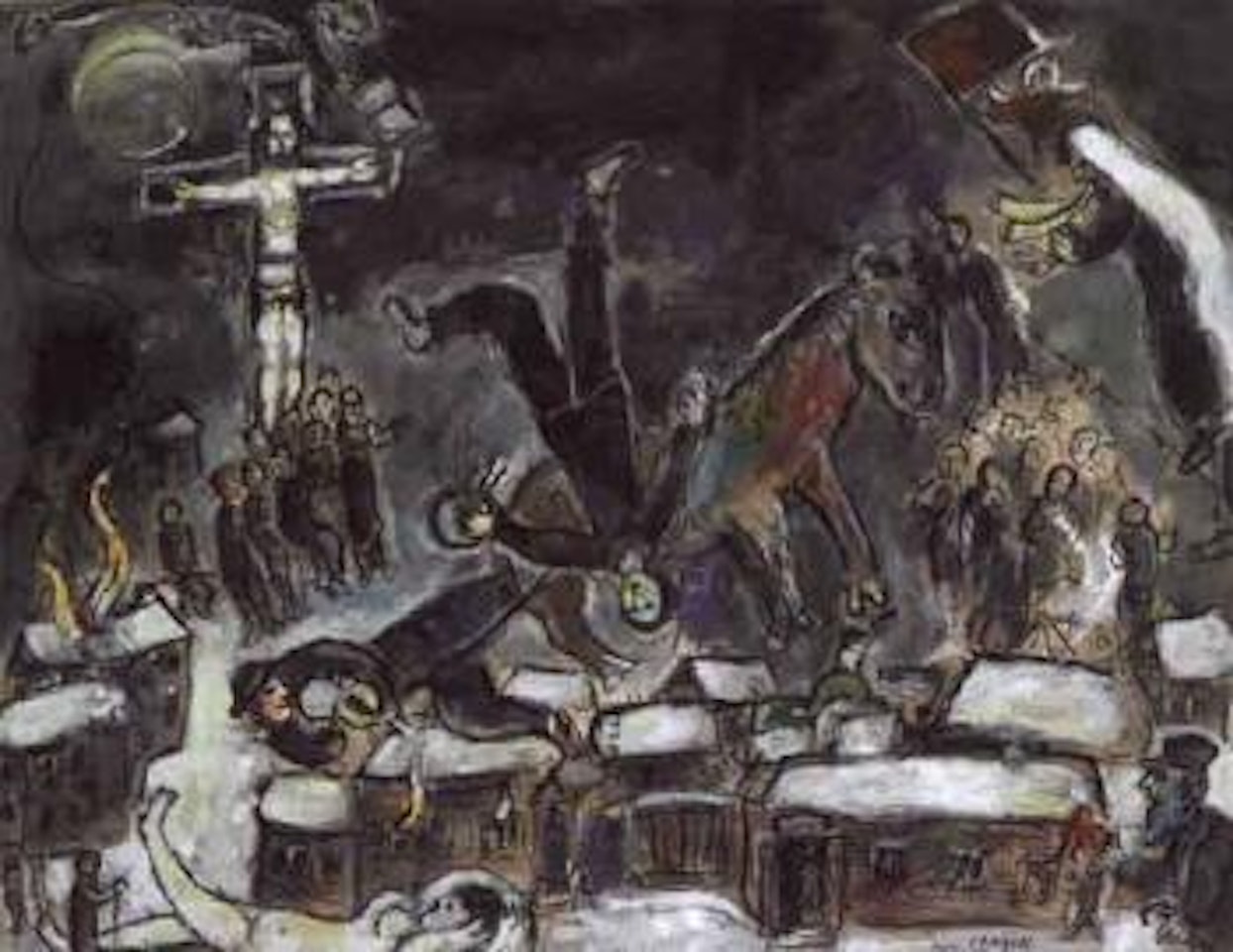 Le peintre et son modele by Marc Chagall