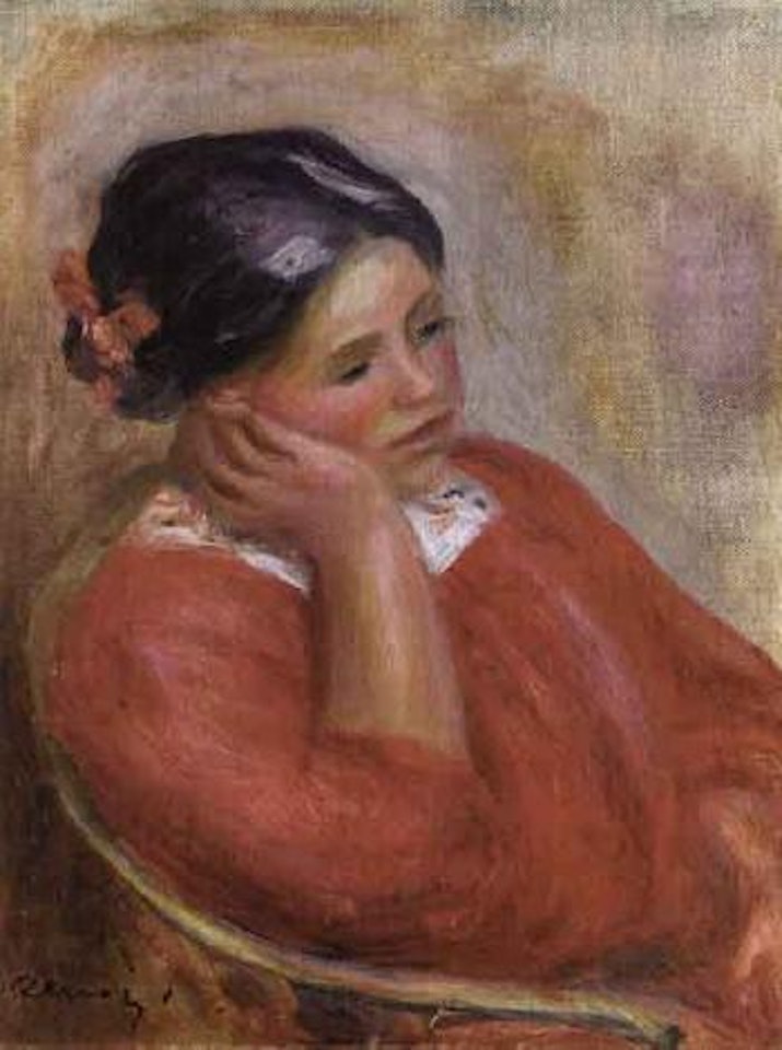 Gabrielle accoudee by Pierre-Auguste Renoir