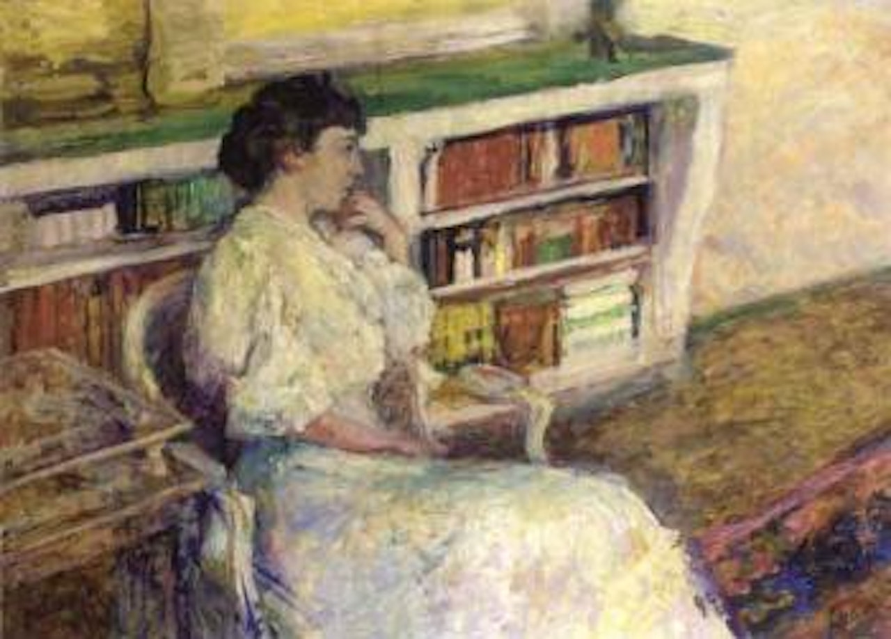 Portrait de femme en blanc by Édouard Vuillard